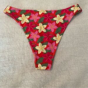 High cut Thong Bikini Bottom - Plumeria Orange